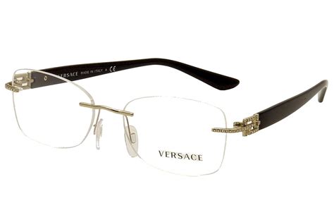 clear frame versace glasses|versace rimless eyeglasses for women.